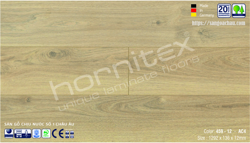 giá sàn gỗ công nghiệp đức hornitex