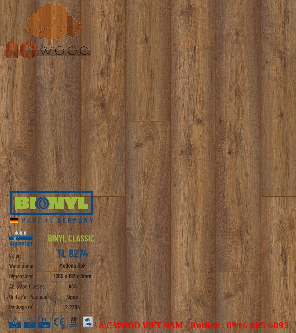 giá sàn gỗ công nghiệp của đức binyl