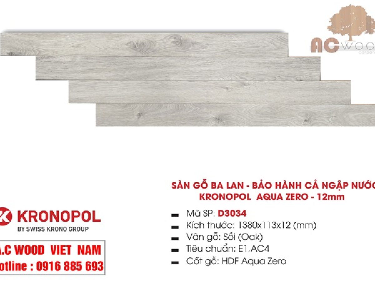 Sàn gỗ Kronopol D3034-12mm - Sàn Gỗ Á Châu - Nhà Phân Phối Sàn Gỗ ...
