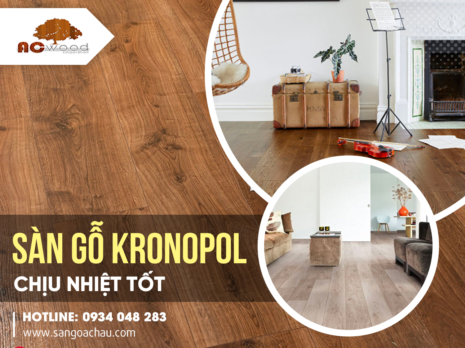 Sàn gỗ Kronopol chịu nhiệt tốt