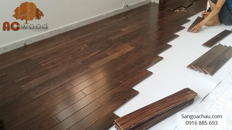 Ứng dụng sàn gỗ chiu liu vào thi công nhà ở