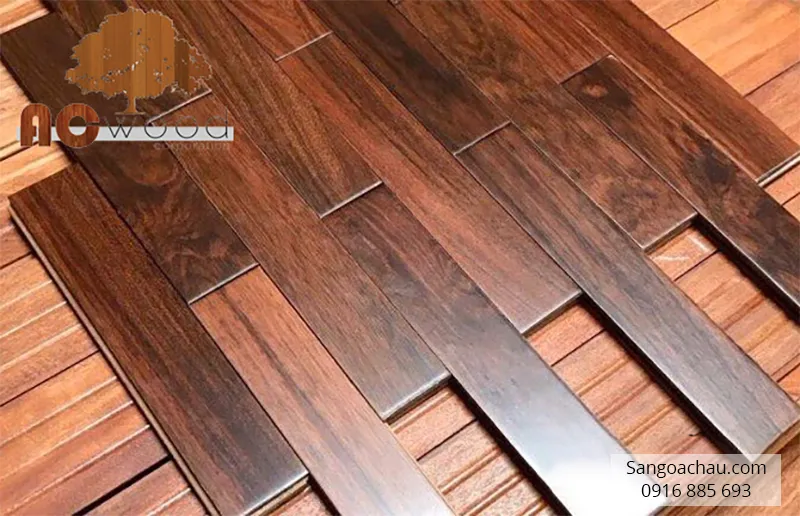 Màu sắc tự nhiên của sàn gỗ chiu liu