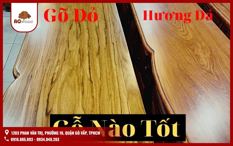 Gỗ gõ đỏ hay gỗ hương đá: Loại nào tốt hơn?