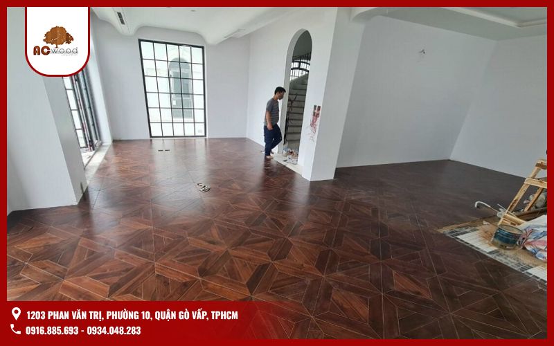 Kiểu lát sàn hoa văn nghệ thuật